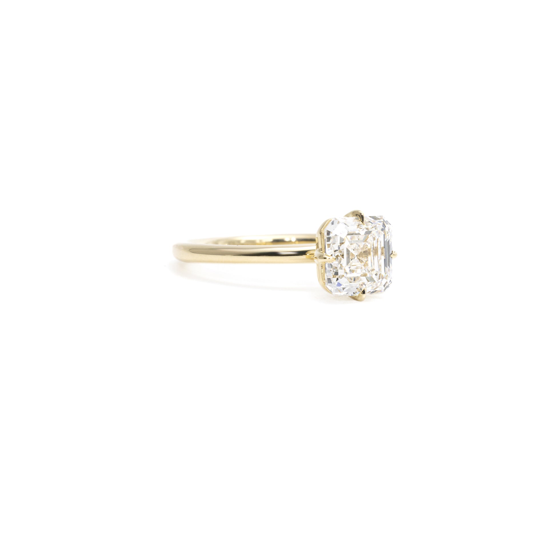 Luca-Asscher Cut Lab Grown Diamond Ring, Rings