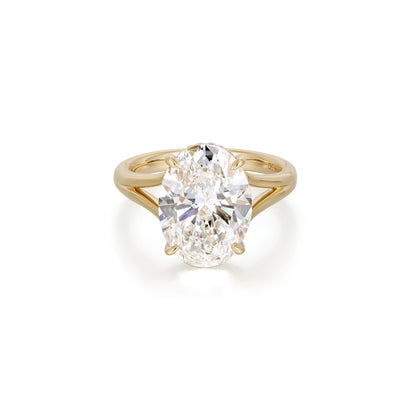 Custom Order Deposit- 3.29ct Oval Cut Lab Champagne Diamond Ring