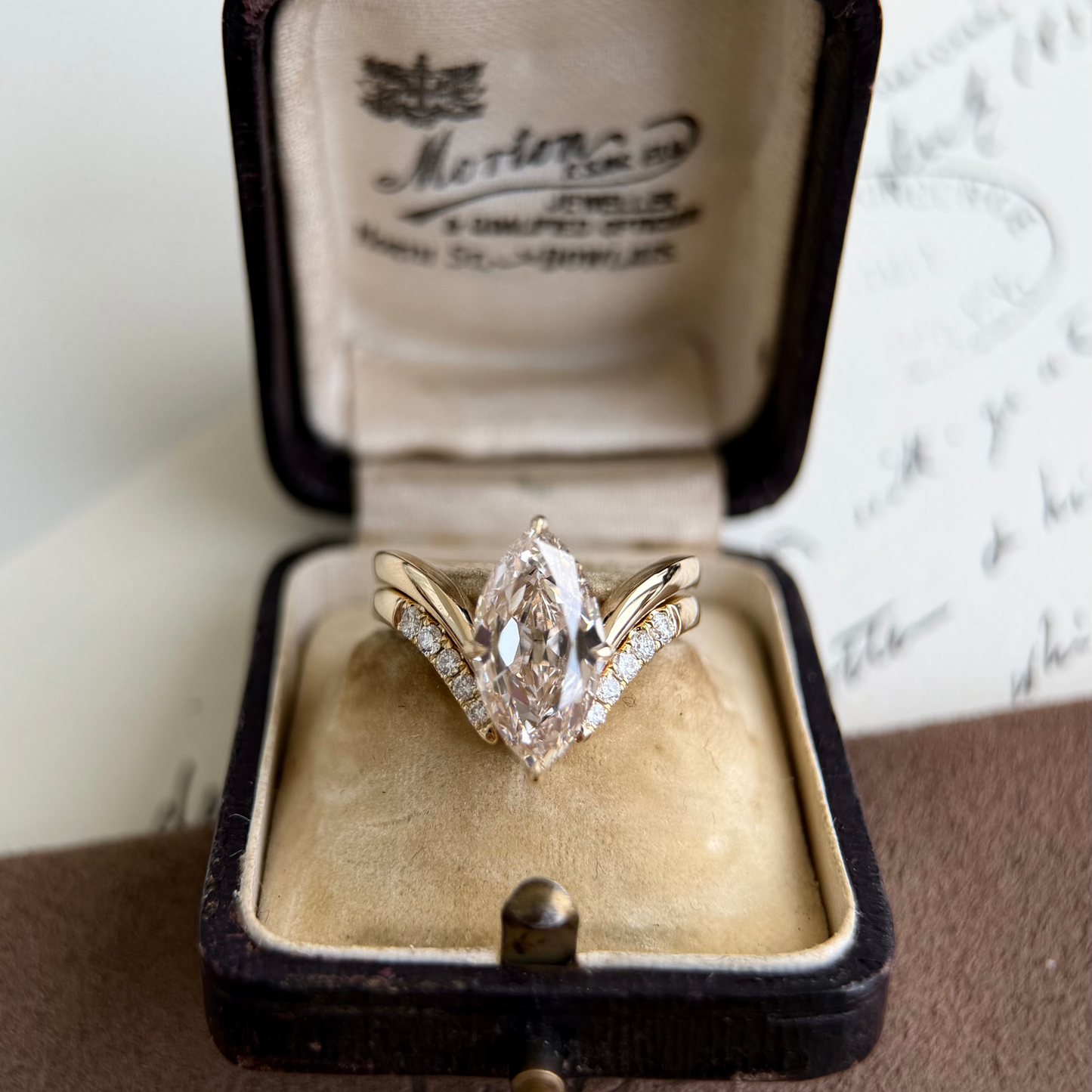 Asher-Round Cut Diamond Ring Pavé Contour Wedding Band