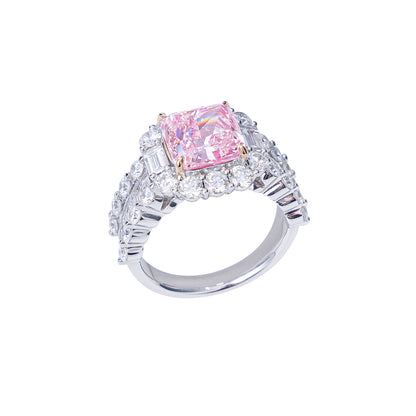 Eliana - Cushion Cut Pink Diamond Ring