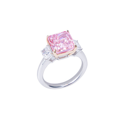 Natalie - Cushion Cut Pink Diamond Ring