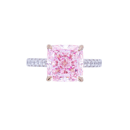 Nora - Cushion Cut Pink Diamond Ring