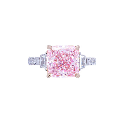 Mila - Cushion Cut Pink Diamond Ring