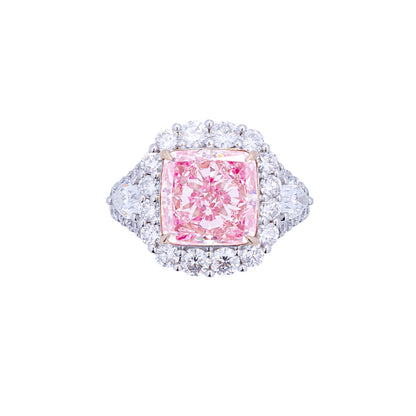 Eloise - Cushion Cut Pink Diamond Ring