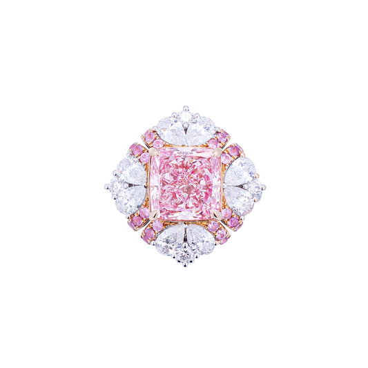 Delilah - Cushion Cut Pink Diamond Ring