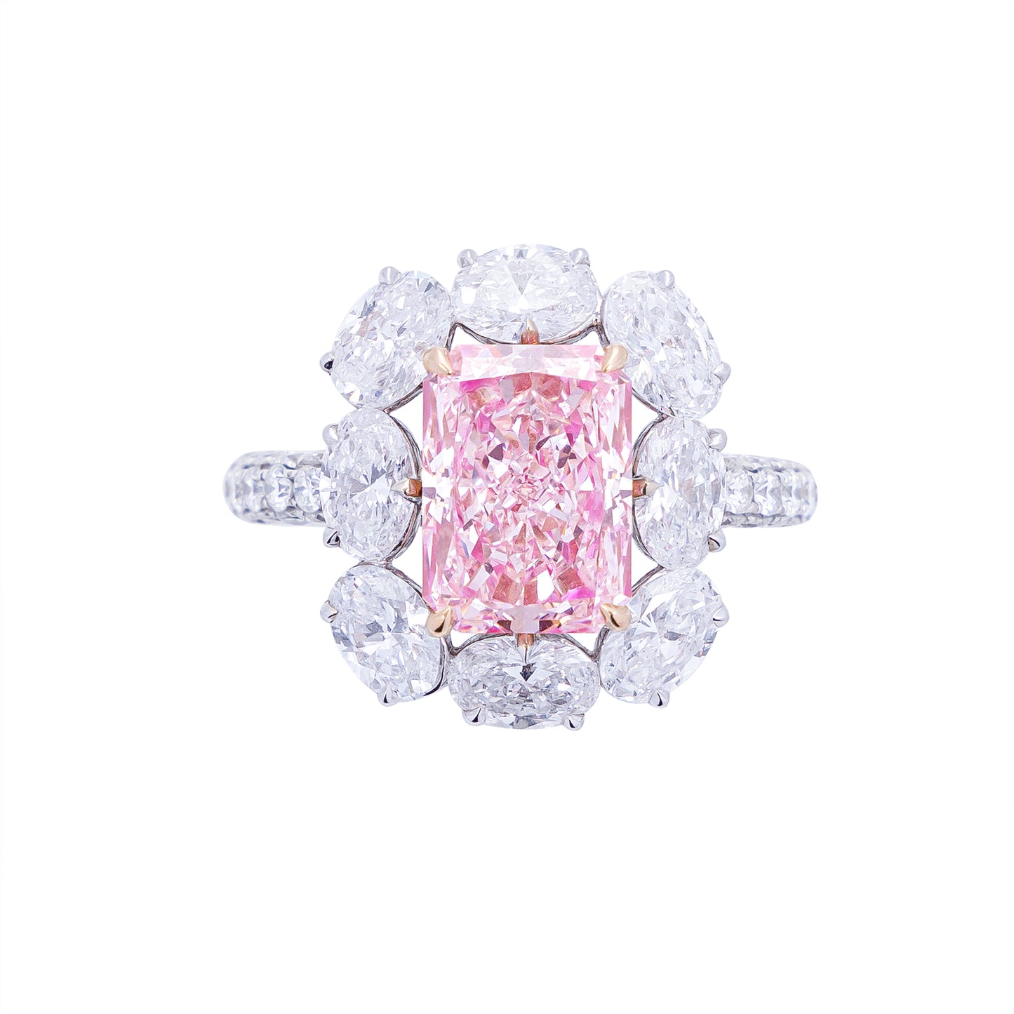 Stella - Radiant Cut Pink Diamond Ring