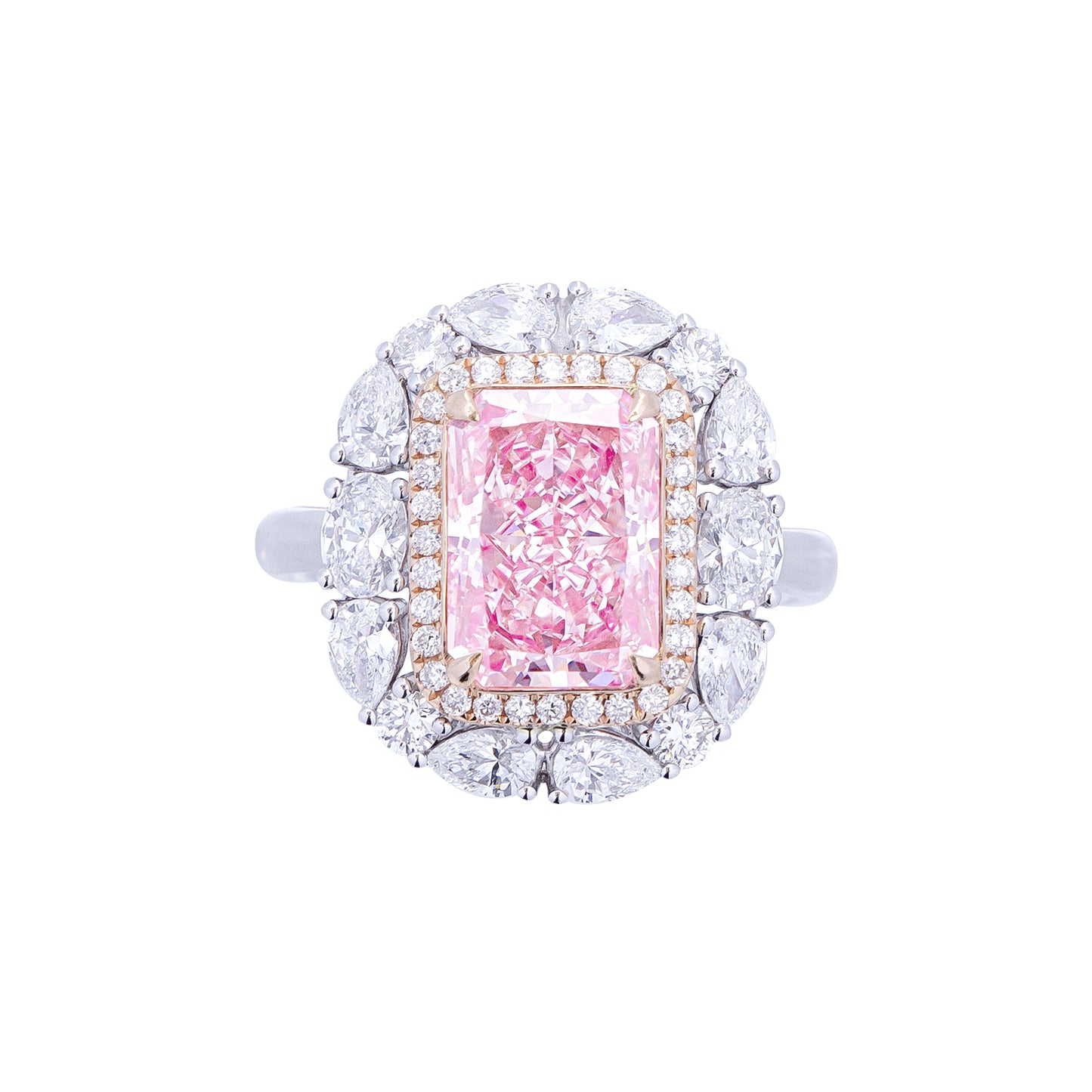 Savannah - Radiant Cut Pink Diamond Ring