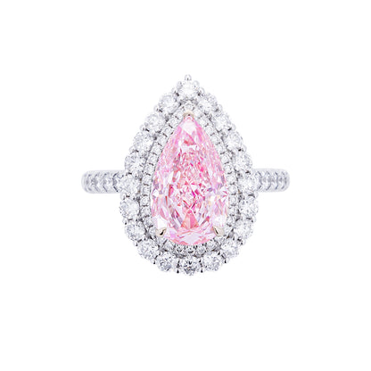 Ariana - Pear Cut Pink Diamond Ring