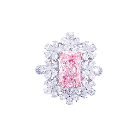 Blakely - Radiant Cut Pink Diamond Ring