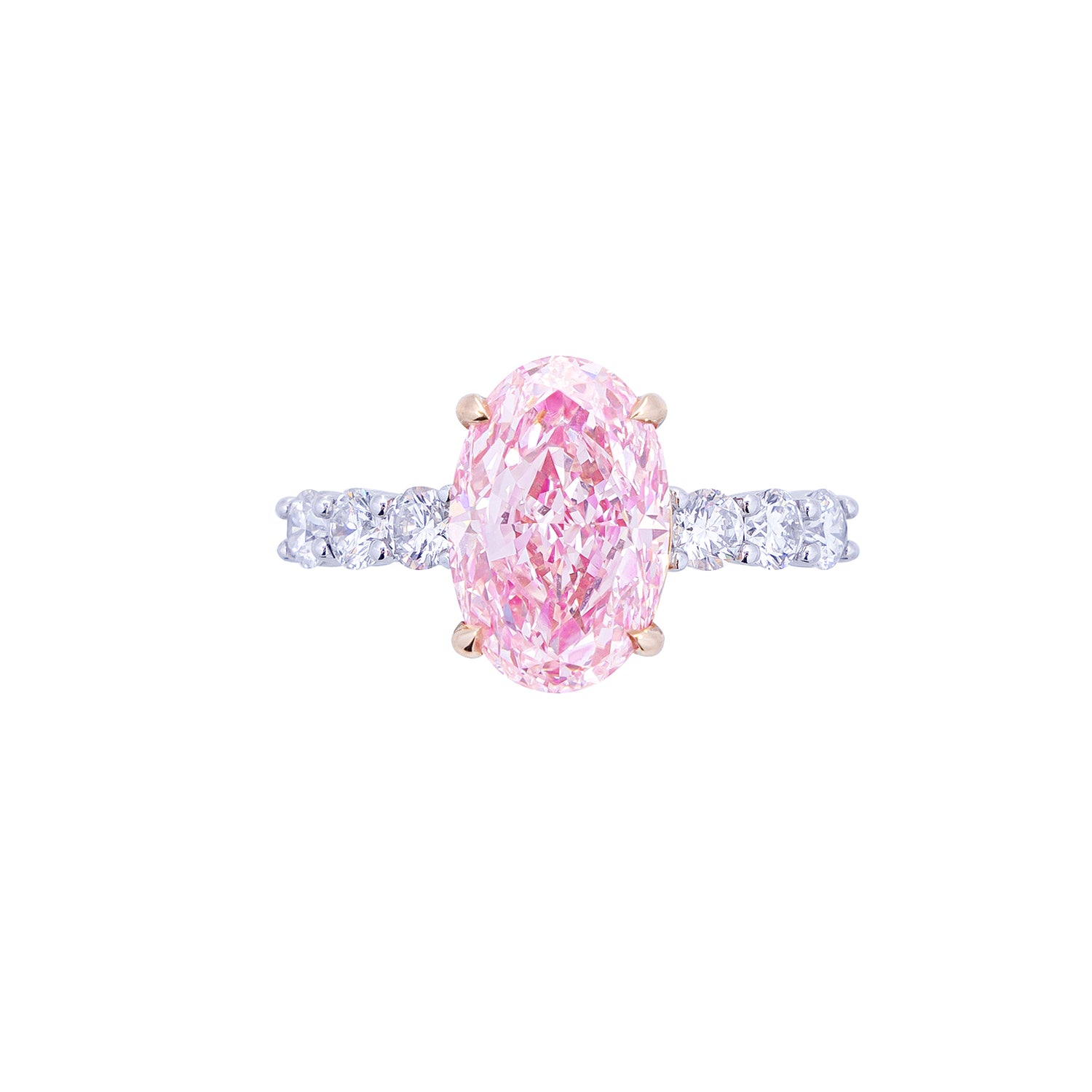 Elizabeth - Oval Cut Pink Diamond Ring, Rings