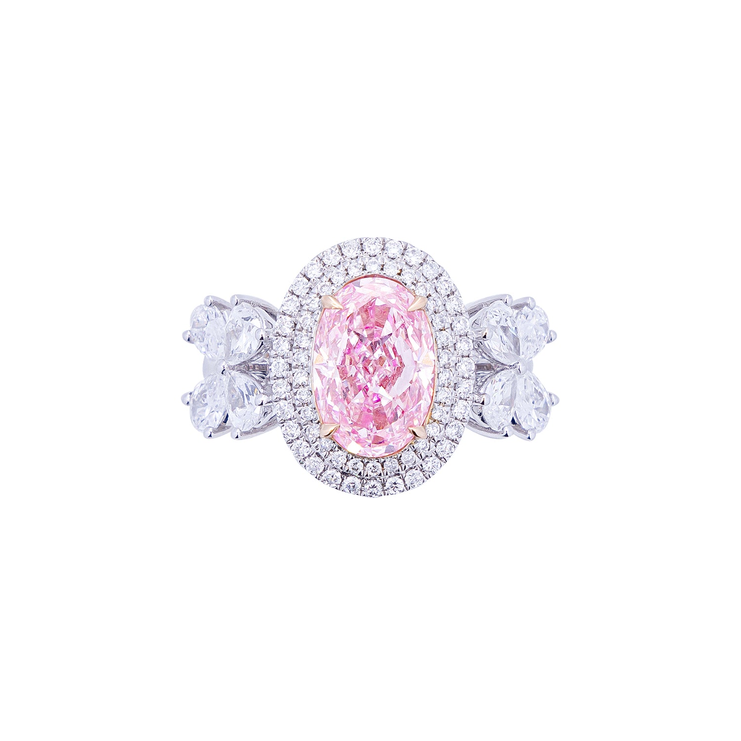 Gabriella - Oval Cut Pink Diamond Ring, Rings