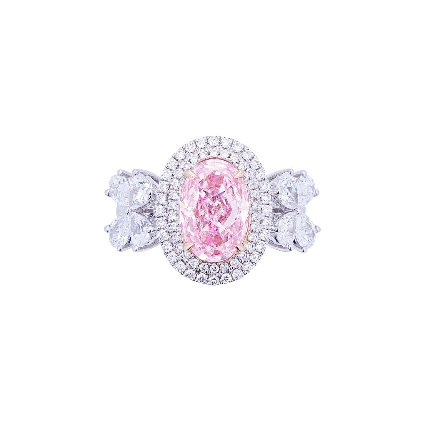 Gabriella - Oval Cut Pink Diamond Ring