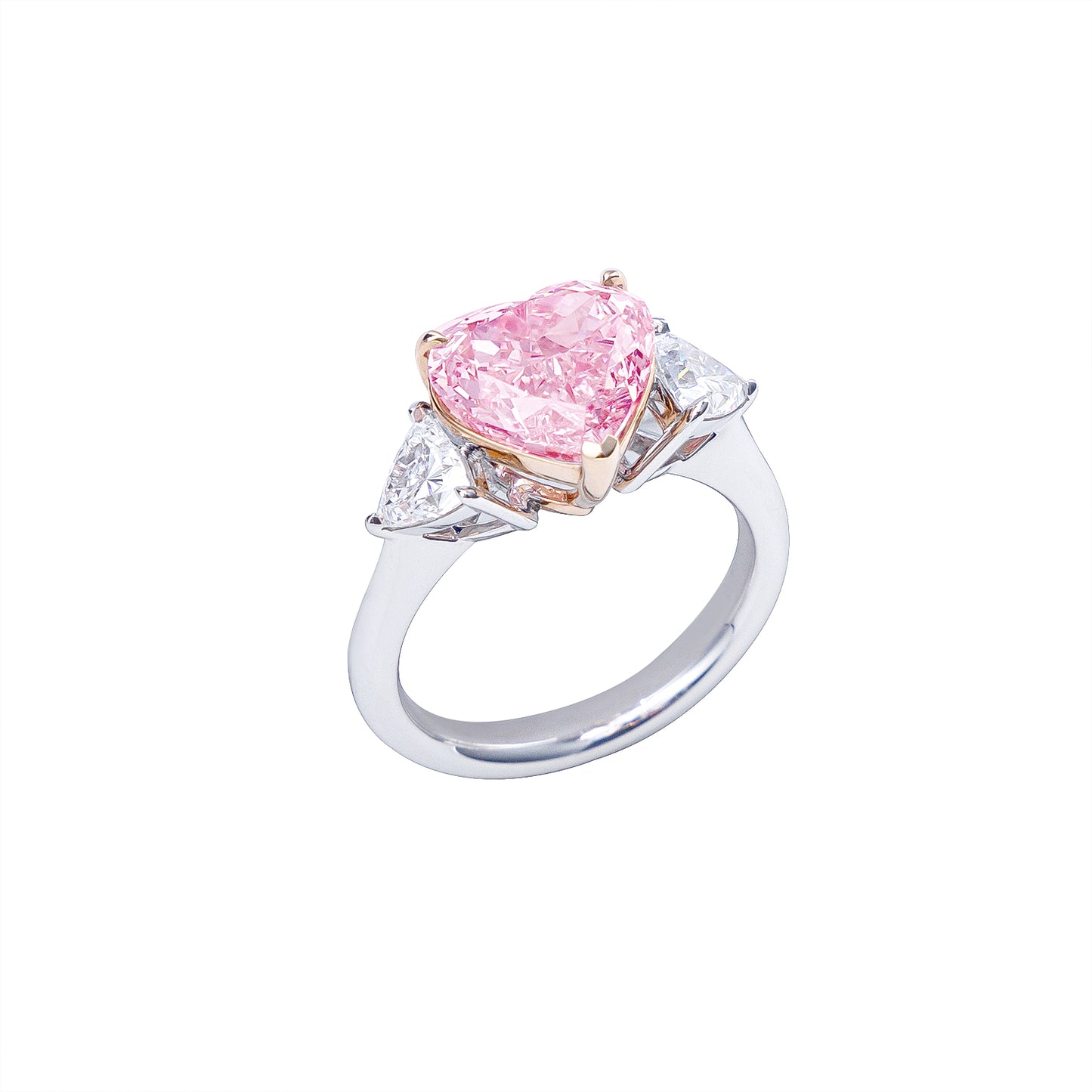 Aurora - Heart Cut Pink Diamond Ring