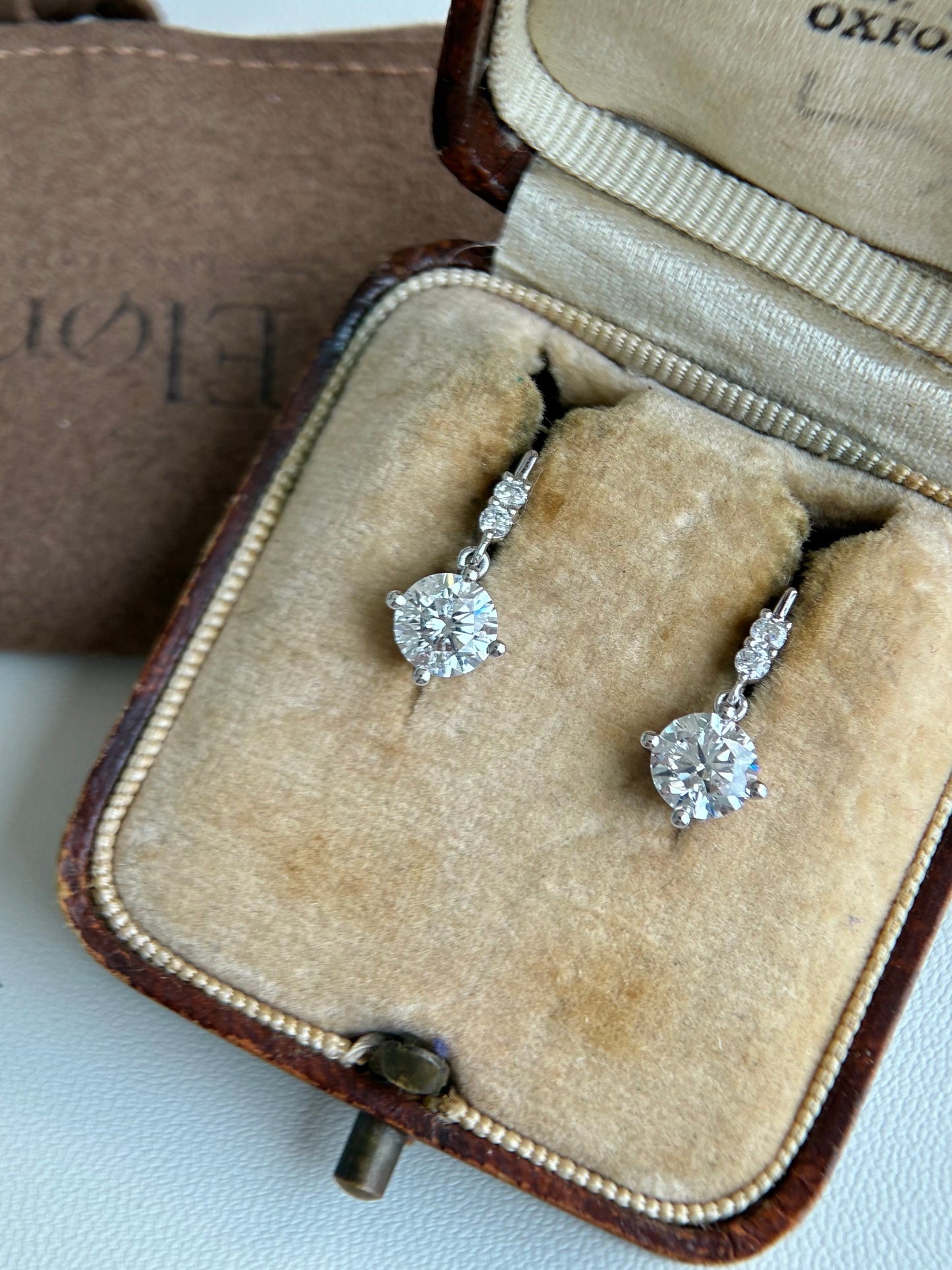 Custom Order Final Payment- Classic Lab Diamond Drop Earrings