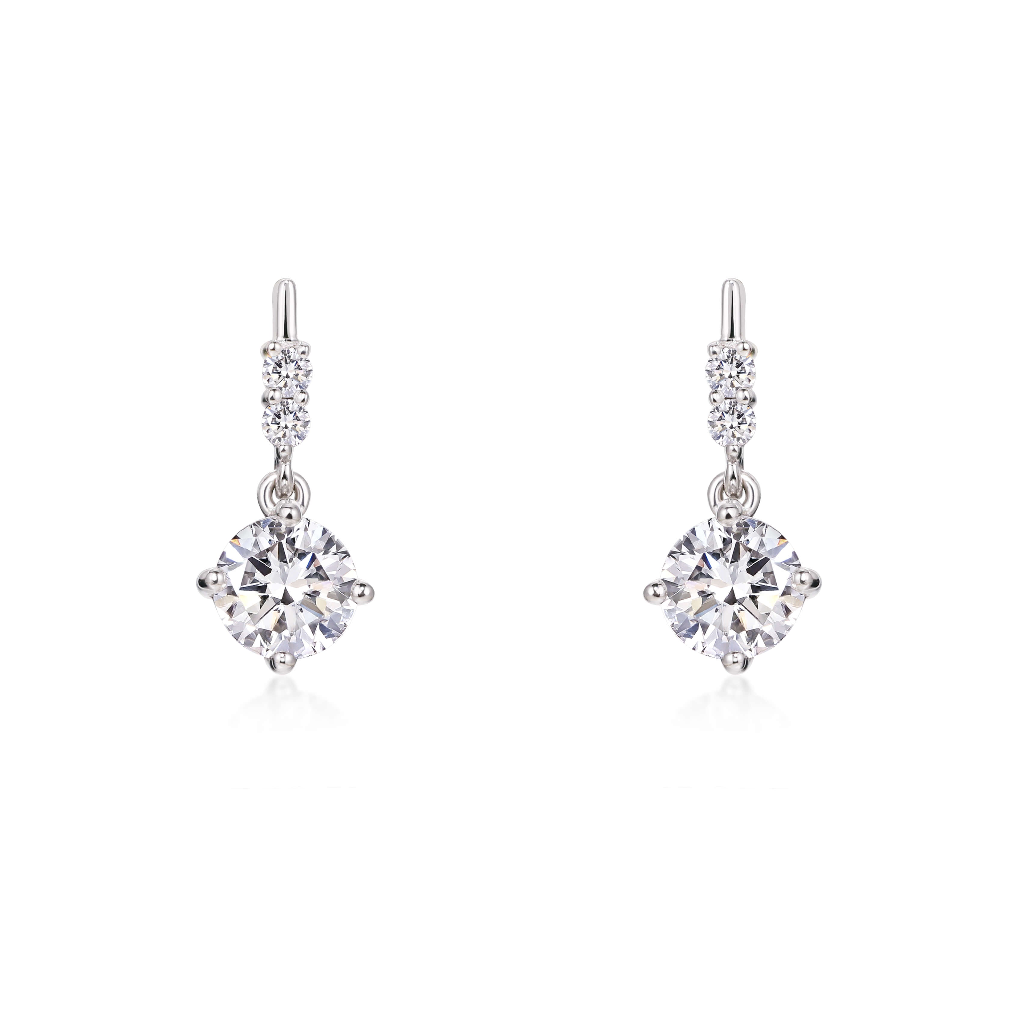 Classic Diamond Drop Earrings