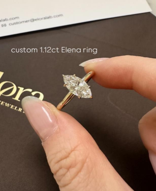 Elena Marquise cut Diamond Ring