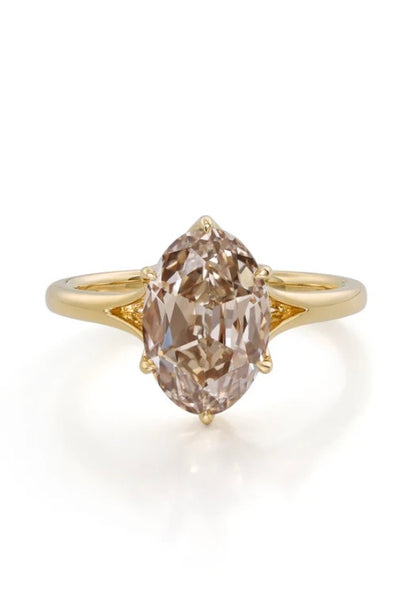 Custom Order Deposit - 4ct Old Mine Oval Lab Diamond Ring