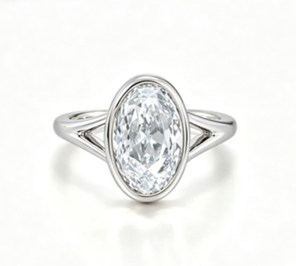 Custom Deposit-Sara- Oval Cut Lab Grown Diamond Engagement Ring