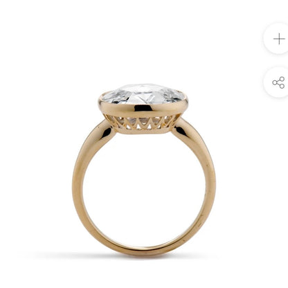 Custom Order Deposit- 4ct Cushion Cut Lab Diamond Ring