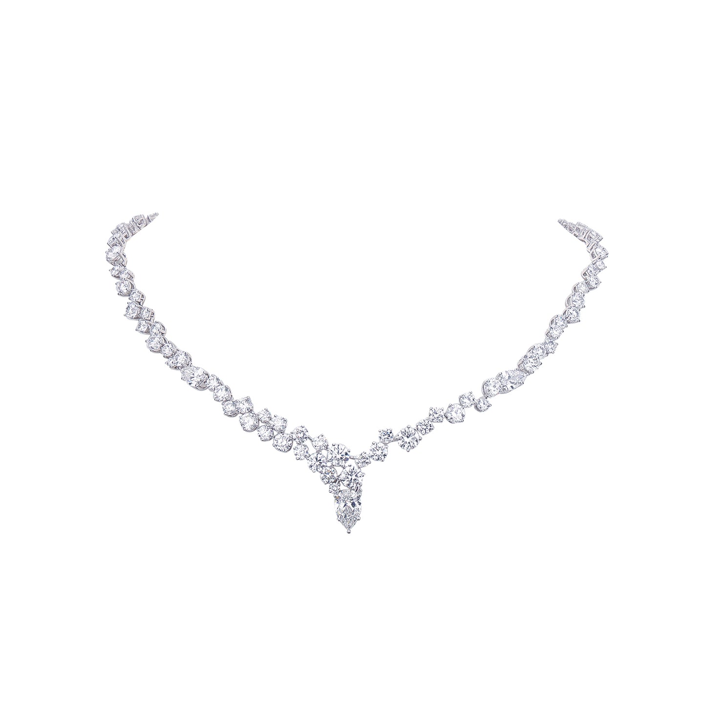 Cascade Elegance Diamond Necklace