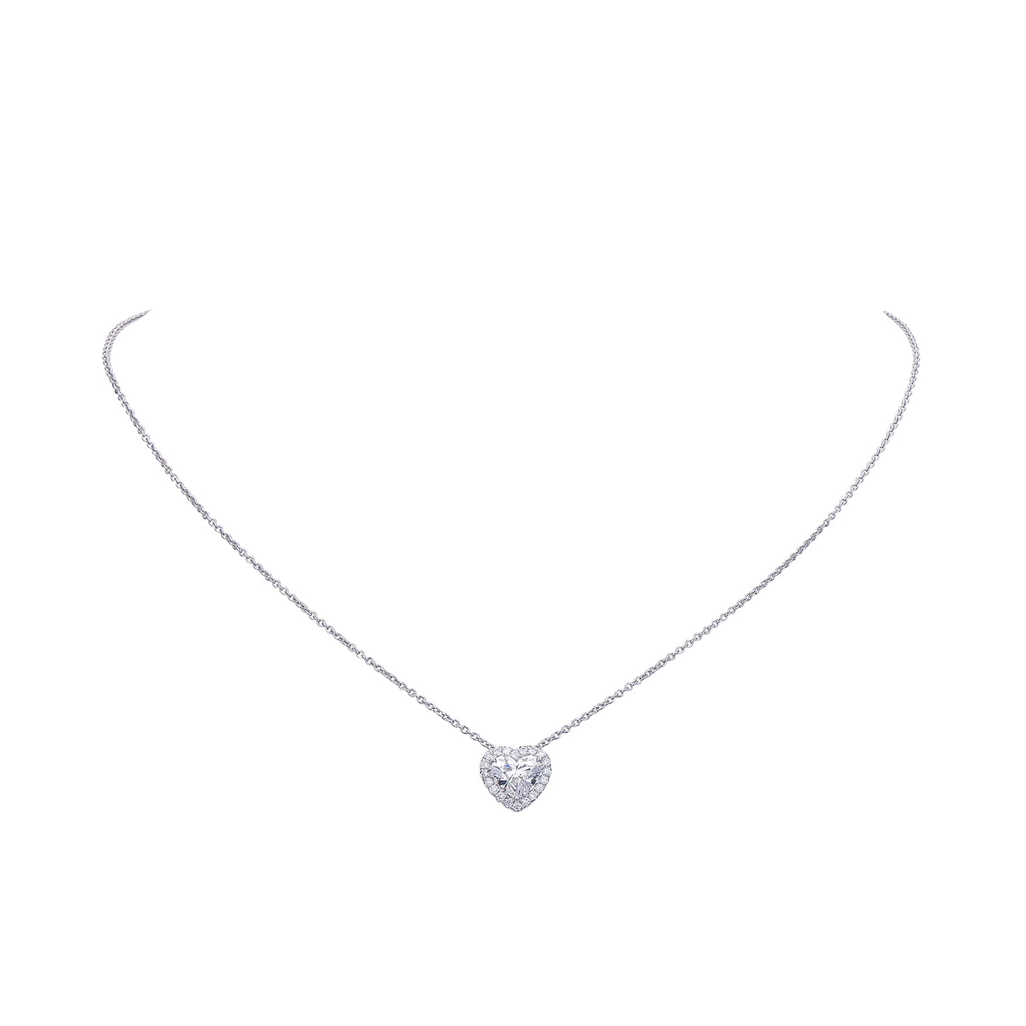 Heart's Embrace Diamond Necklace