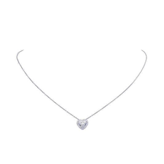 Heart's Embrace Diamond Necklace