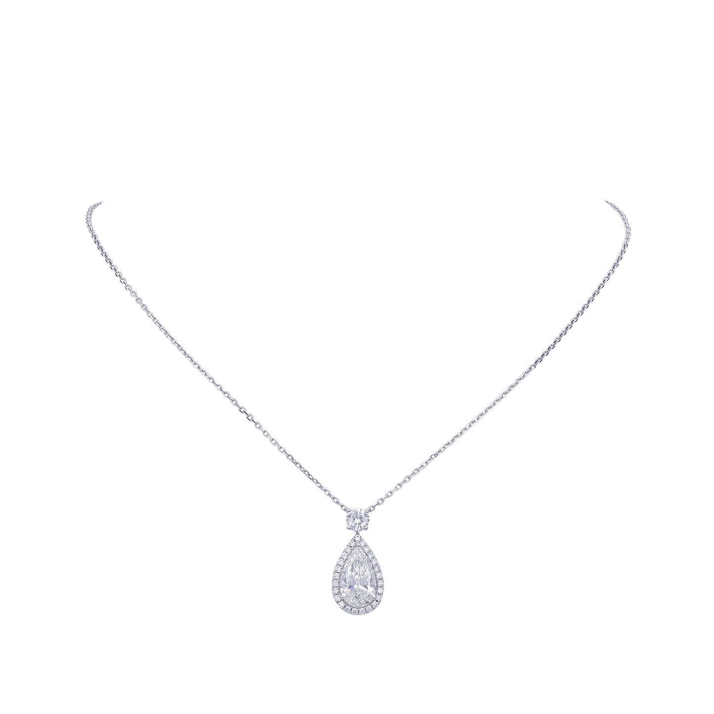 Radiant Pear Drop Necklace