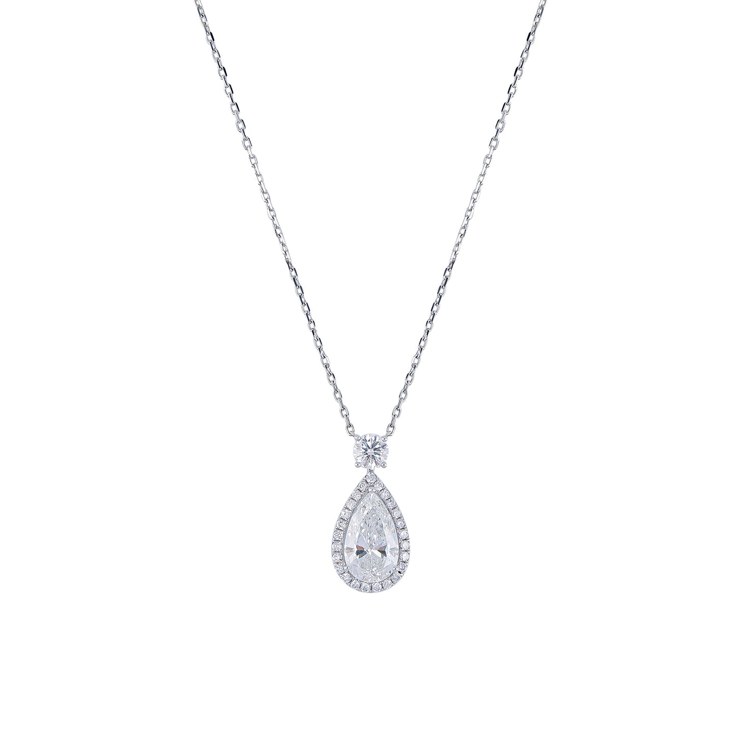 Radiant Pear Drop Necklace