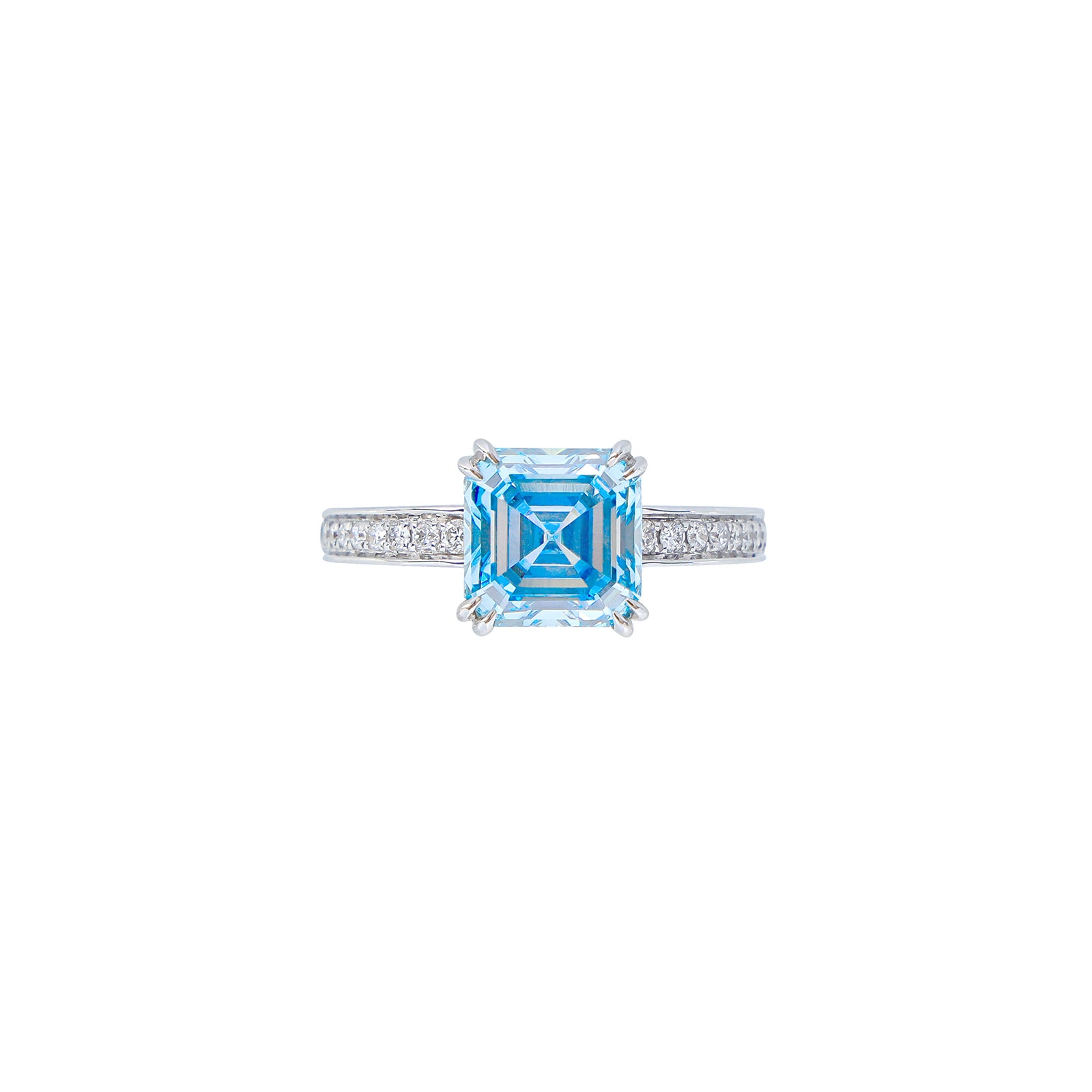 Modern Bar-Set Diamond Stud Earrings