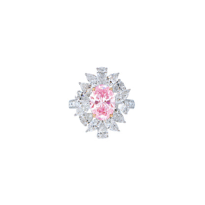 Liliana - Oval Cut Pink Diamond Ring