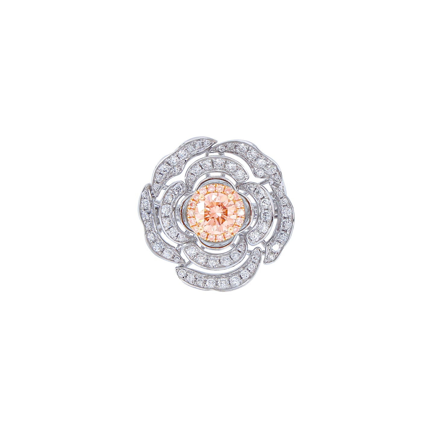 Melody - Round Cut Pink Diamond Ring