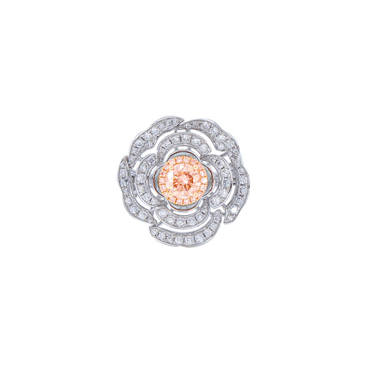 Melody - Round Cut Pink Diamond Ring