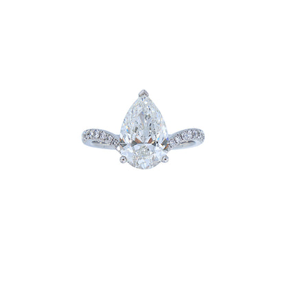 Grace - Pear Cut Diamond Ring