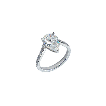 Grace - Pear Cut Diamond Ring