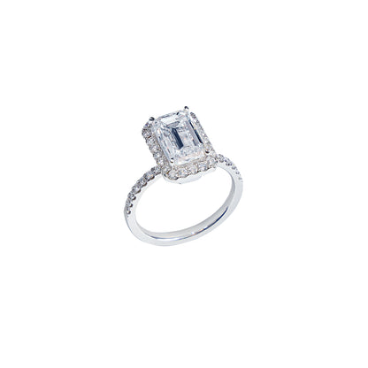 Zoe - Emerald Cut Diamond Ring