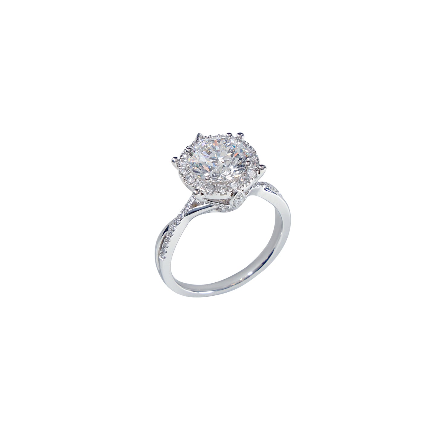 Layla - Round Cut Diamond Ring