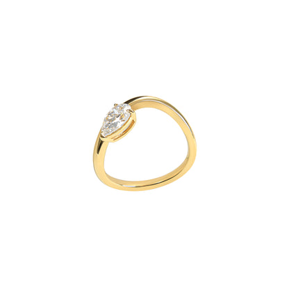 Elliana - Infinity Embrace Teardrop Ring