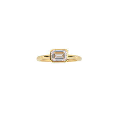 Skylar - Emerald Radiance Solitaire Ring