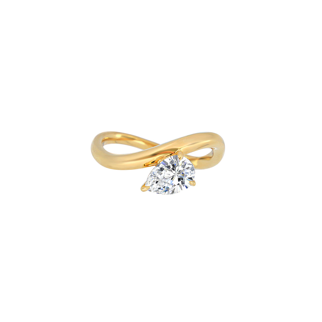 Elliana - Infinity Embrace Teardrop Ring