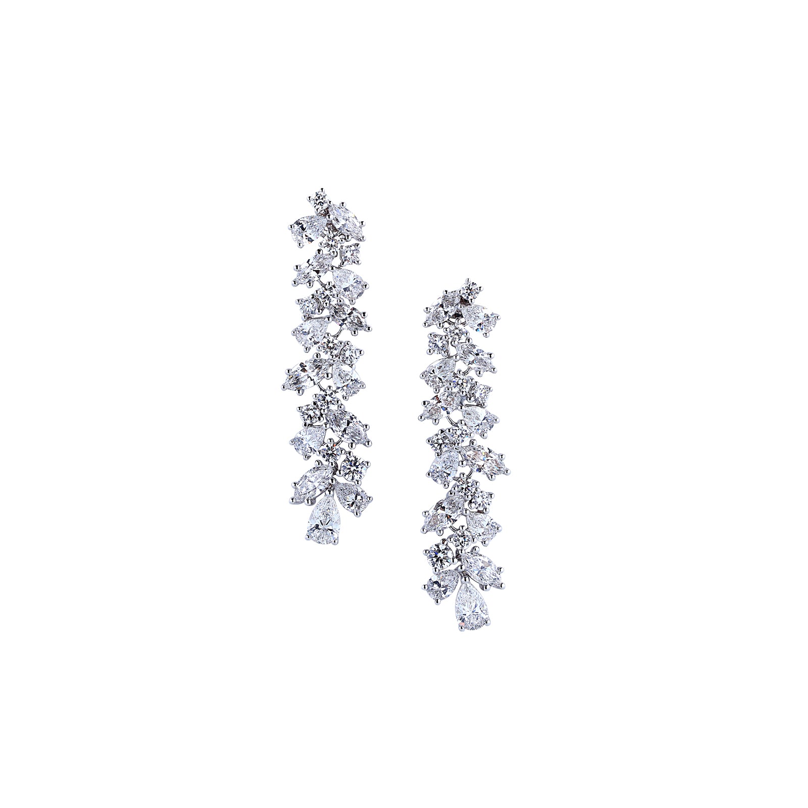 Diamonds and Gold Cascata Earrings main image 1