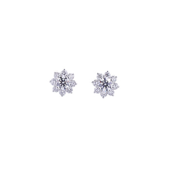 Radiant Snowflake Earrings, Earrings
