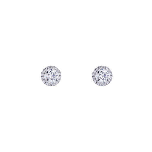 Halo Radiance Diamond Earrings