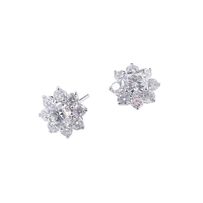 Radiant Snowflake Earrings