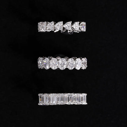 Paisley-Heart Cut Diamond Eternity Band