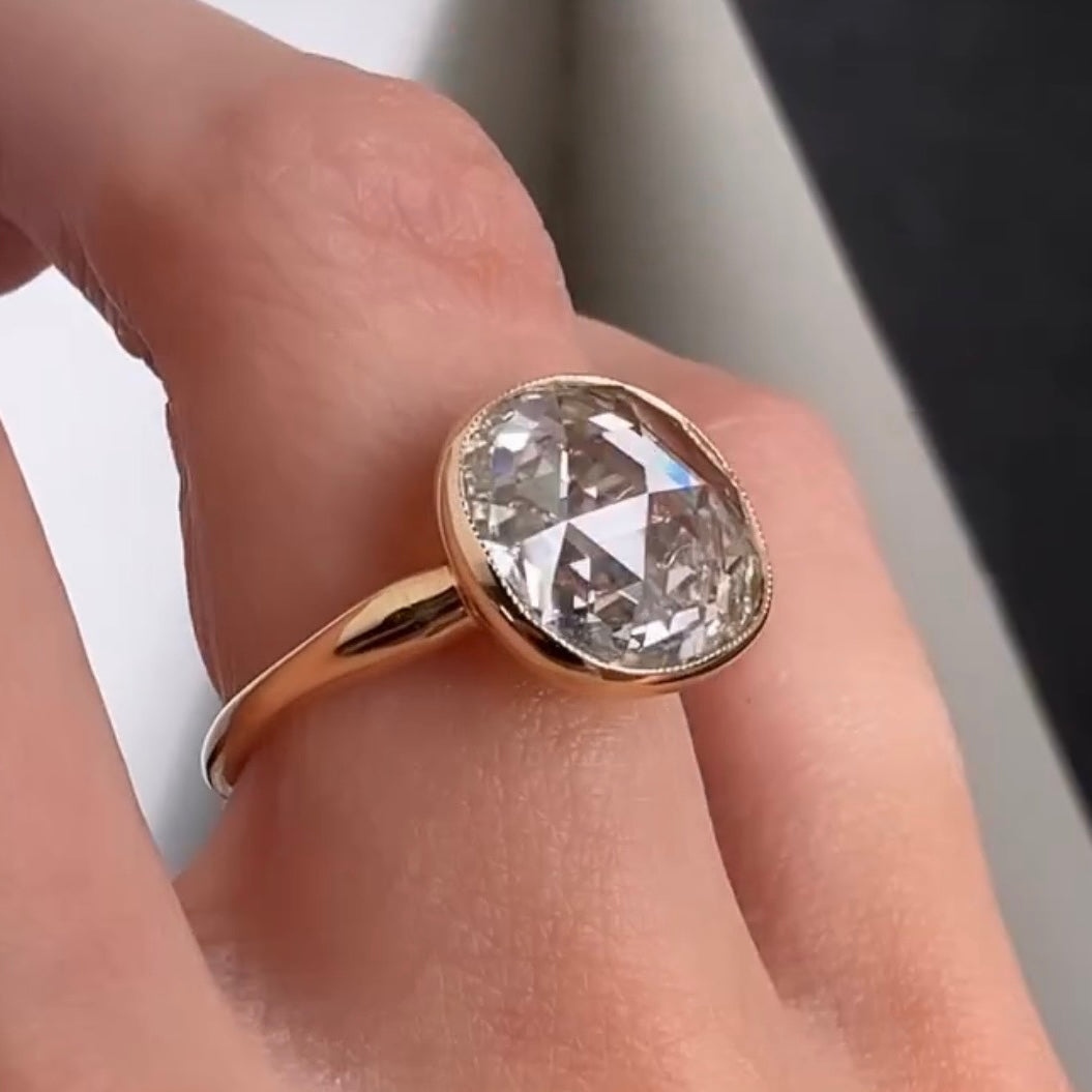 Custom Order Deposit- 4ct Cushion Cut Lab Diamond Ring
