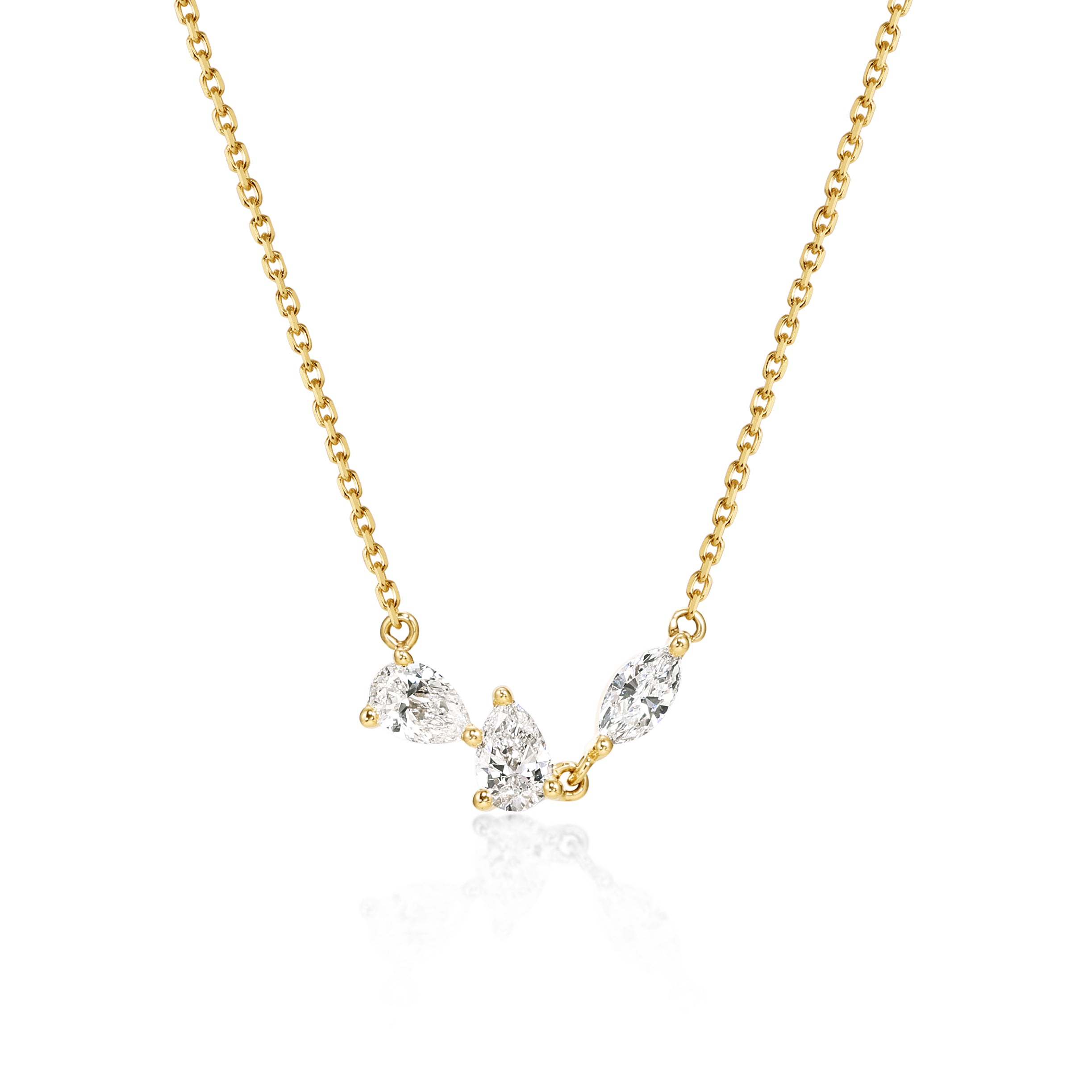 Orla-Trio Diamond Necklace