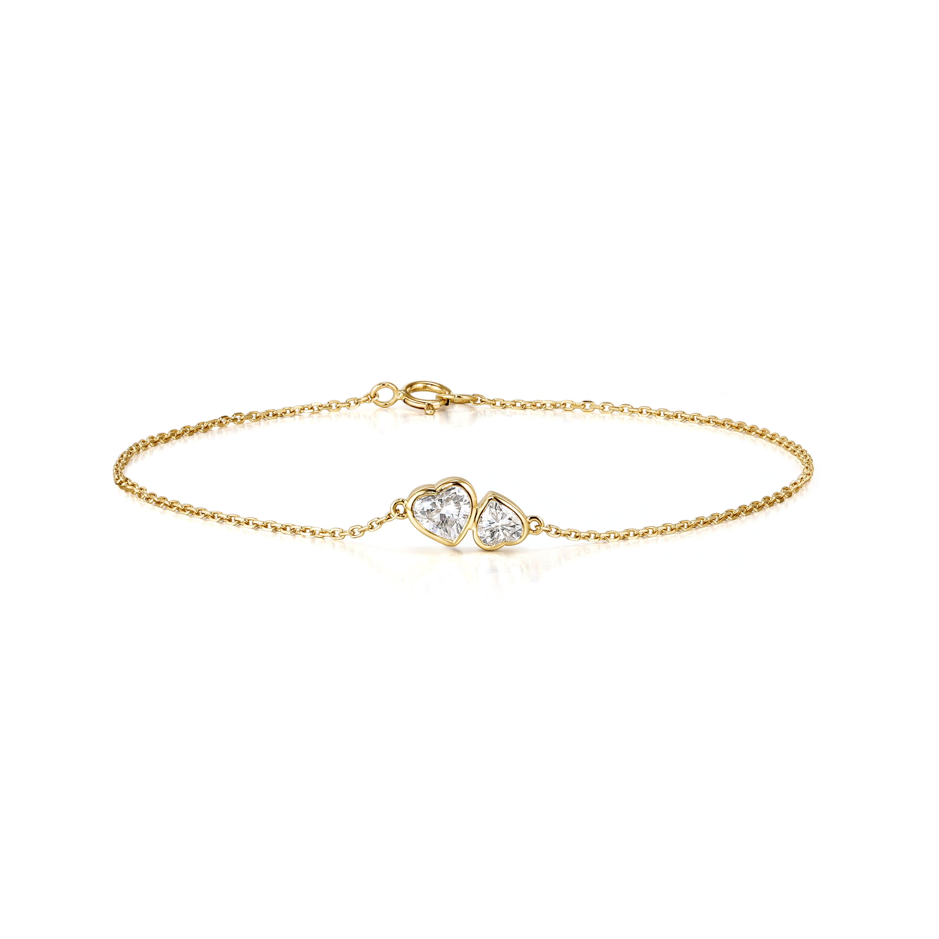 Alice-Toi et Moi Heart Diamond Bracelet