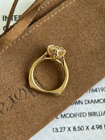 Custom Order-Final Payment- 4ct Old Mine Oval Lab Diamond Ring