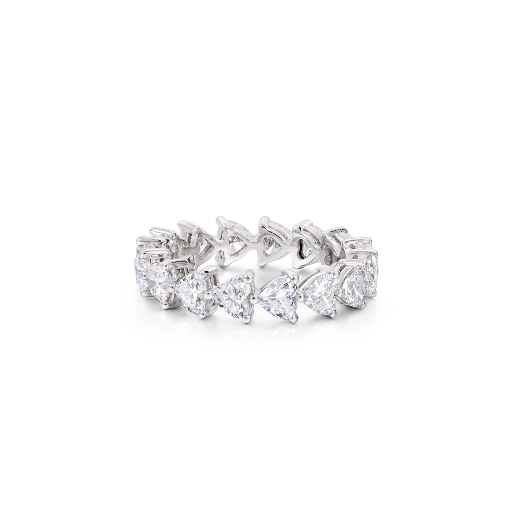 Paisley-Heart Cut Diamond Eternity Band
