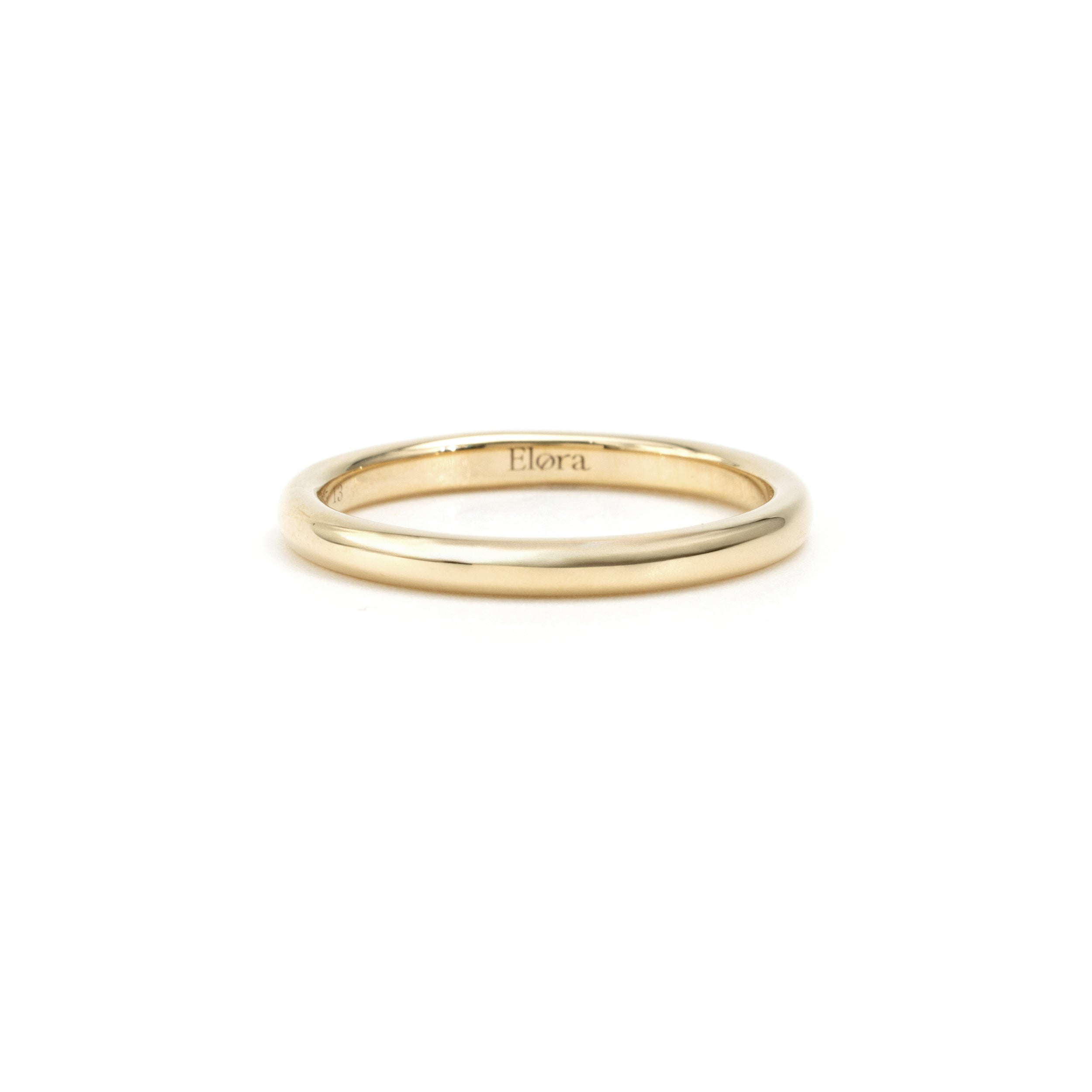 Ella-Yellow Gold Eternity Wedding Band